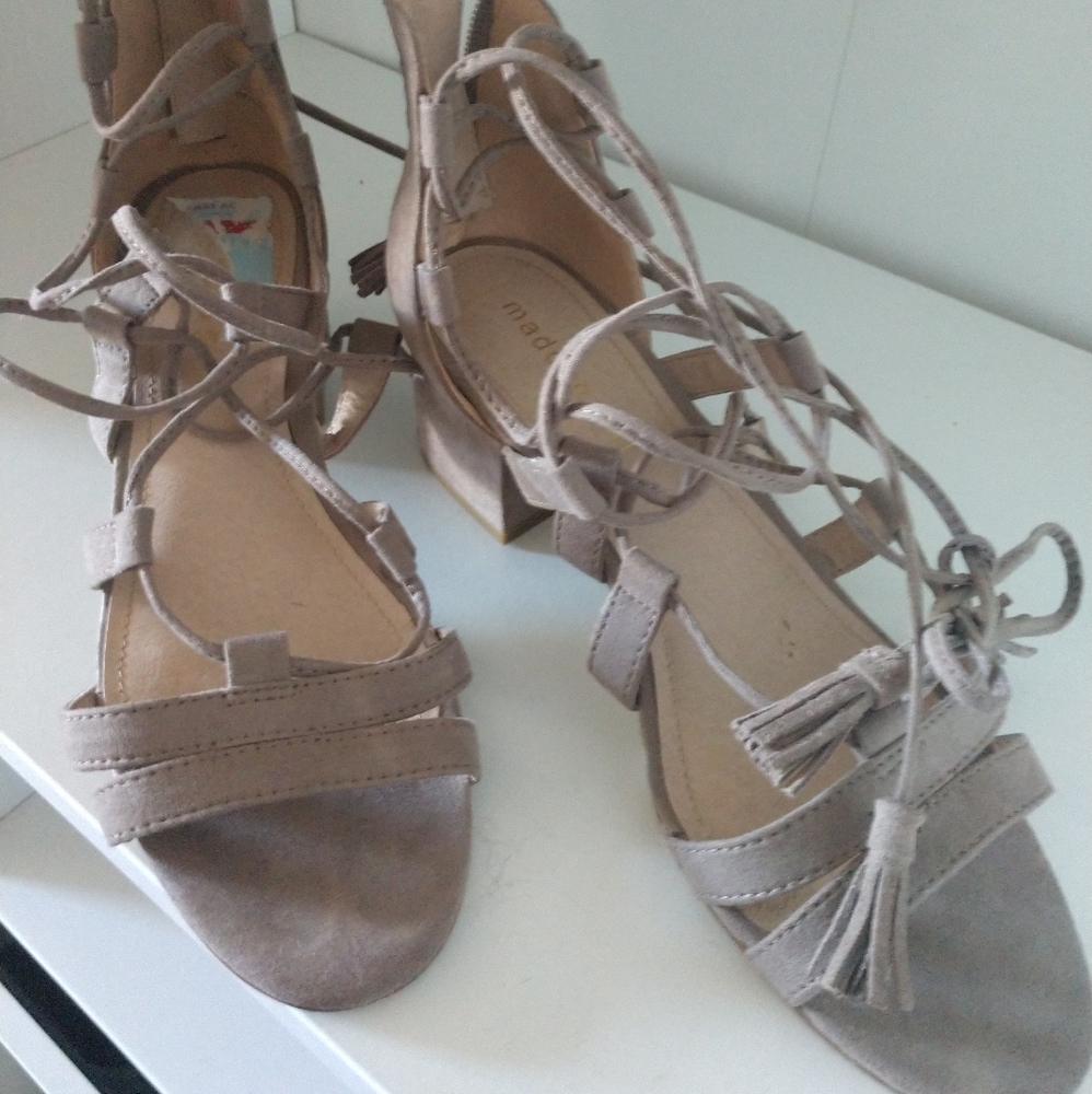 Tan Block Heels